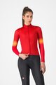 CASTELLI Cyklistický dres s dlouhým rukávem zimní - CORSO THERMAL - červená