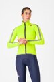 CASTELLI voděodolná bunda - ULTRA W RAIN CAPE - zelená