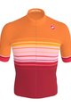 CASTELLI Cyklistický dres s krátkým rukávem - SQUADRA GUEST DESIGNER A019 - oranžová/červená