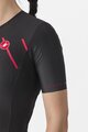 CASTELLI Cyklistická kombinéza - FREE SANREMO 2 W - černá/růžová
