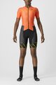 CASTELLI Cyklistická kombinéza - FREE SANREMO 2 W - oranžová/černá