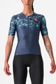 CASTELLI Cyklistický dres s krátkým rukávem - FREE SPEED 2W RACE - modrá/tyrkysová