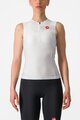 CASTELLI Cyklistický dres bez rukávů - FREE W TRI - bílá/černá