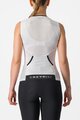 CASTELLI Cyklistický dres bez rukávů - FREE W TRI - bílá/černá