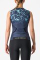 CASTELLI Cyklistický dres bez rukávů - FREE W TRI - modrá/tyrkysová