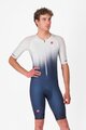 CASTELLI Cyklistická kombinéza - CORE TRI SUIT SHORT SLEEVE - modrá/bílá