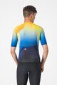 CASTELLI Cyklistický dres s krátkým rukávem - FREE SPEED 3 RACE TOP - modrá/žlutá