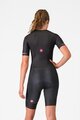 CASTELLI Cyklistická kombinéza - CORE TRI W SUIT SHORT SLEEVE - černá