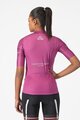 CASTELLI Cyklistický dres s krátkým rukávem - #GIRO107 COMPETIZIONE W - cyklámenová