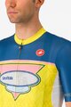 CASTELLI Cyklistický dres s krátkým rukávem - #GIRO107 OROPA - žlutá/modrá
