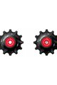BBB kladky pro přehazovačku - ROLLERBOYS CERAMIC 12T - červená/černá