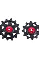 BBB kladky pro přehazovačku - ROLLERBOYS CERAMIC 12T, 14T - červená/černá