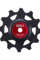 BBB kladky pro přehazovačku - ROLLERBOYS CERAMIC 12T, 14T - červená/černá