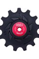 BBB kladky pro přehazovačku - ROLLERBOYS CERAMIC 11T, 13T - červená/černá