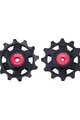 BBB kladky pro přehazovačku - ROLLERBOY CERAMIC 12T SR - červená/černá