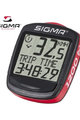 SIGMA SPORT tachometr - BC 1200 - červená/černá