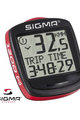 SIGMA SPORT tachometr - BC 1200 - červená/černá
