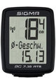 SIGMA SPORT tachometr - BC 7.16 ATS TOPLINE 016 - černá