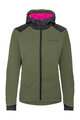 VAUDE Cyklistická větruodolná bunda - QIMSA SOFTSHELL - zelená