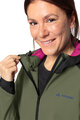 VAUDE Cyklistická větruodolná bunda - QIMSA SOFTSHELL - zelená