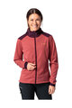 VAUDE Cyklistická větruodolná bunda - QIMSA SOFTSHELL - červená