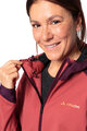 VAUDE Cyklistická větruodolná bunda - QIMSA SOFTSHELL - červená