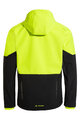 VAUDE Cyklistická větruodolná bunda - QIMSA SOFTSHELL - černá/žlutá