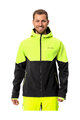 VAUDE Cyklistická větruodolná bunda - QIMSA SOFTSHELL - černá/žlutá