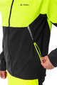 VAUDE Cyklistická větruodolná bunda - QIMSA SOFTSHELL - černá/žlutá