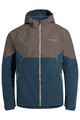 VAUDE Cyklistická větruodolná bunda - QIMSA SOFTSHELL - hnědá/modrá
