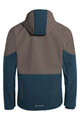 VAUDE Cyklistická větruodolná bunda - QIMSA SOFTSHELL - hnědá/modrá