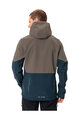 VAUDE Cyklistická větruodolná bunda - QIMSA SOFTSHELL - hnědá/modrá