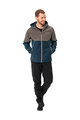 VAUDE Cyklistická větruodolná bunda - QIMSA SOFTSHELL - hnědá/modrá