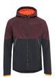 VAUDE Cyklistická větruodolná bunda - QIMSA SOFTSHELL - bordó/černá