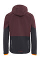 VAUDE Cyklistická větruodolná bunda - QIMSA SOFTSHELL - bordó/černá