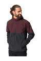 VAUDE Cyklistická větruodolná bunda - QIMSA SOFTSHELL - bordó/černá