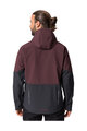 VAUDE Cyklistická větruodolná bunda - QIMSA SOFTSHELL - bordó/černá