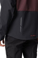 VAUDE Cyklistická větruodolná bunda - QIMSA SOFTSHELL - bordó/černá