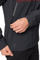 VAUDE Cyklistická větruodolná bunda - QIMSA SOFTSHELL - bordó/černá