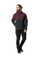 VAUDE Cyklistická větruodolná bunda - QIMSA SOFTSHELL - bordó/černá