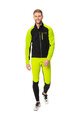 VAUDE Cyklistická větruodolná bunda - POSTA SOFTSHELL VI - žlutá/černá