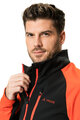 VAUDE Cyklistická větruodolná bunda - POSTA SOFTSHELL VI - červená/černá
