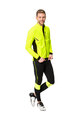 VAUDE Cyklistická větruodolná bunda - KURO SOFTSHELL - žlutá/černá