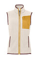 VAUDE Cyklistická vesta - ROSEMOOR FLEECE - ivory/žlutá