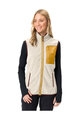 VAUDE Cyklistická vesta - ROSEMOOR FLEECE - ivory/žlutá
