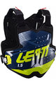 LEATT chránič na záda a hrudník - CHEST PROTECTOR 1.5 TORQUE - černá/modrá/žlutá