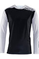 LEATT Cyklistický dres s dlouhým rukávem letní - MTB ENDURO 4.0 - bílá/černá