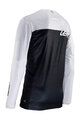 LEATT Cyklistický dres s dlouhým rukávem letní - MTB ENDURO 4.0 - bílá/černá