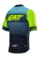 LEATT Cyklistický dres s krátkým rukávem - MTB ENDURANCE 6.0 - zelená/modrá