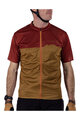 LEATT Cyklistický dres s krátkým rukávem - MTB TRAIL 3.0 - hnědá/červená